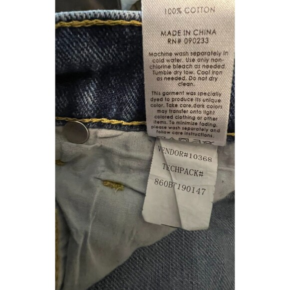 PacSun Jeans Women's Size 23 Button-Fly High Rise Straight Crop 2-Tone Denim - Picture 10 of 15